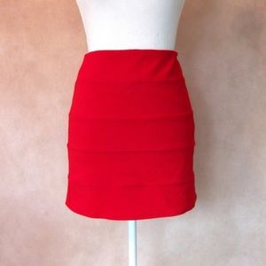 Sexy Zinga Red Mini Skirt Size Large